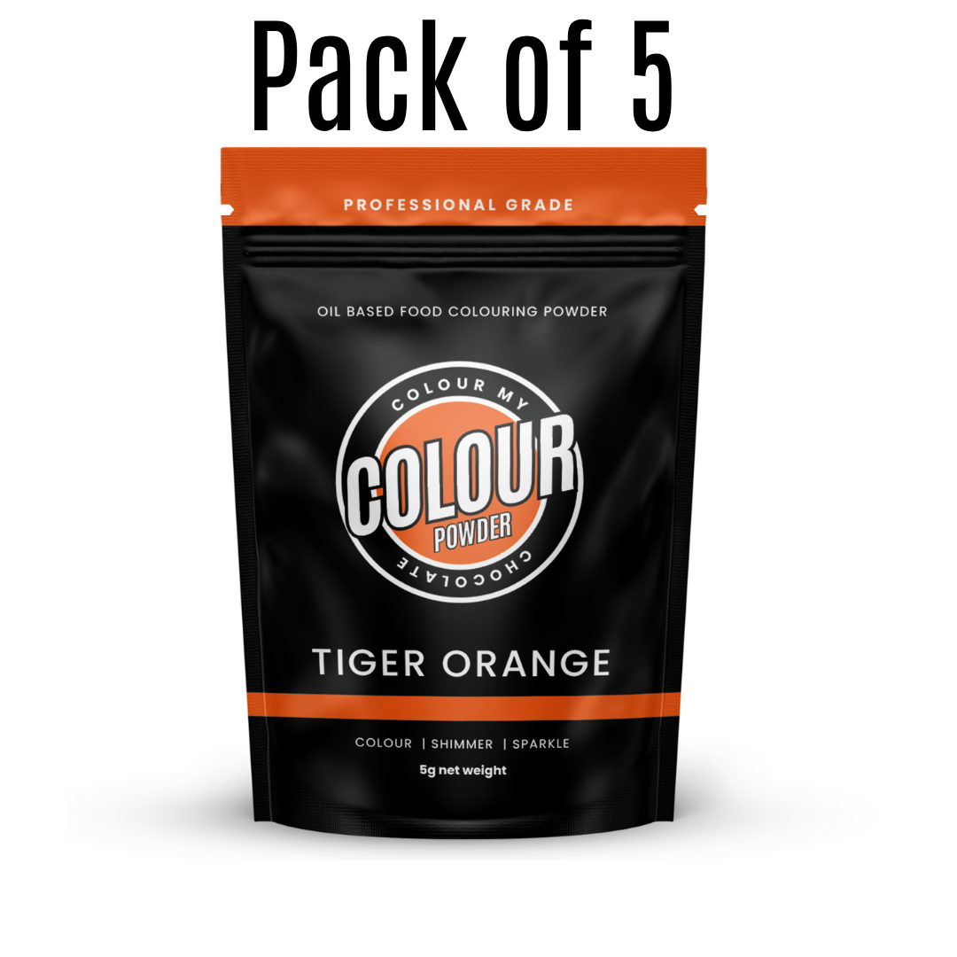 5g TIGER ORANGE Oil Based Food Colouring Powder