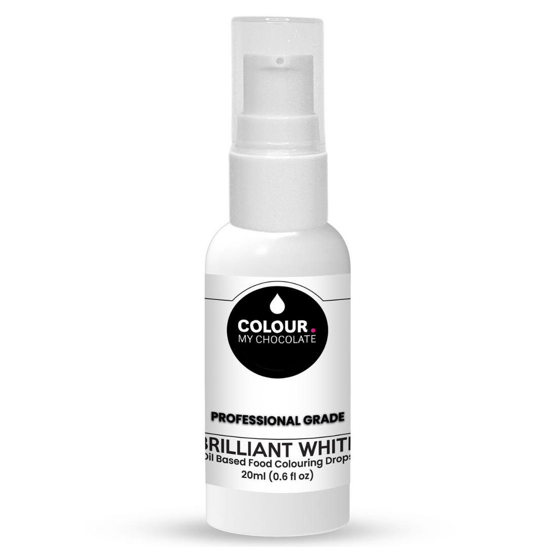 BRILLIANT WHITE Oil Based Food Colouring Drops