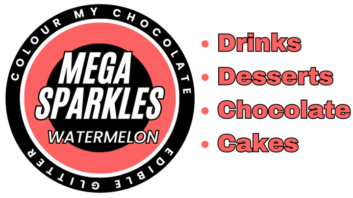 WATERMELON Mega Sparkles - Edible & Drinkable Glitter