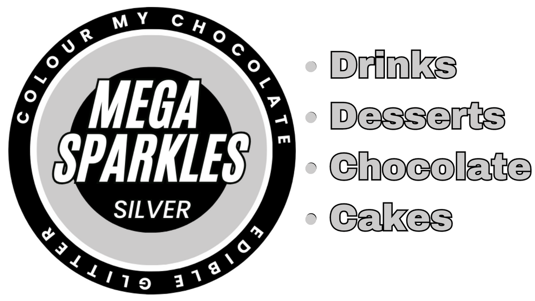 SILVER Mega Sparkles - Edible & Drinkable Glitter