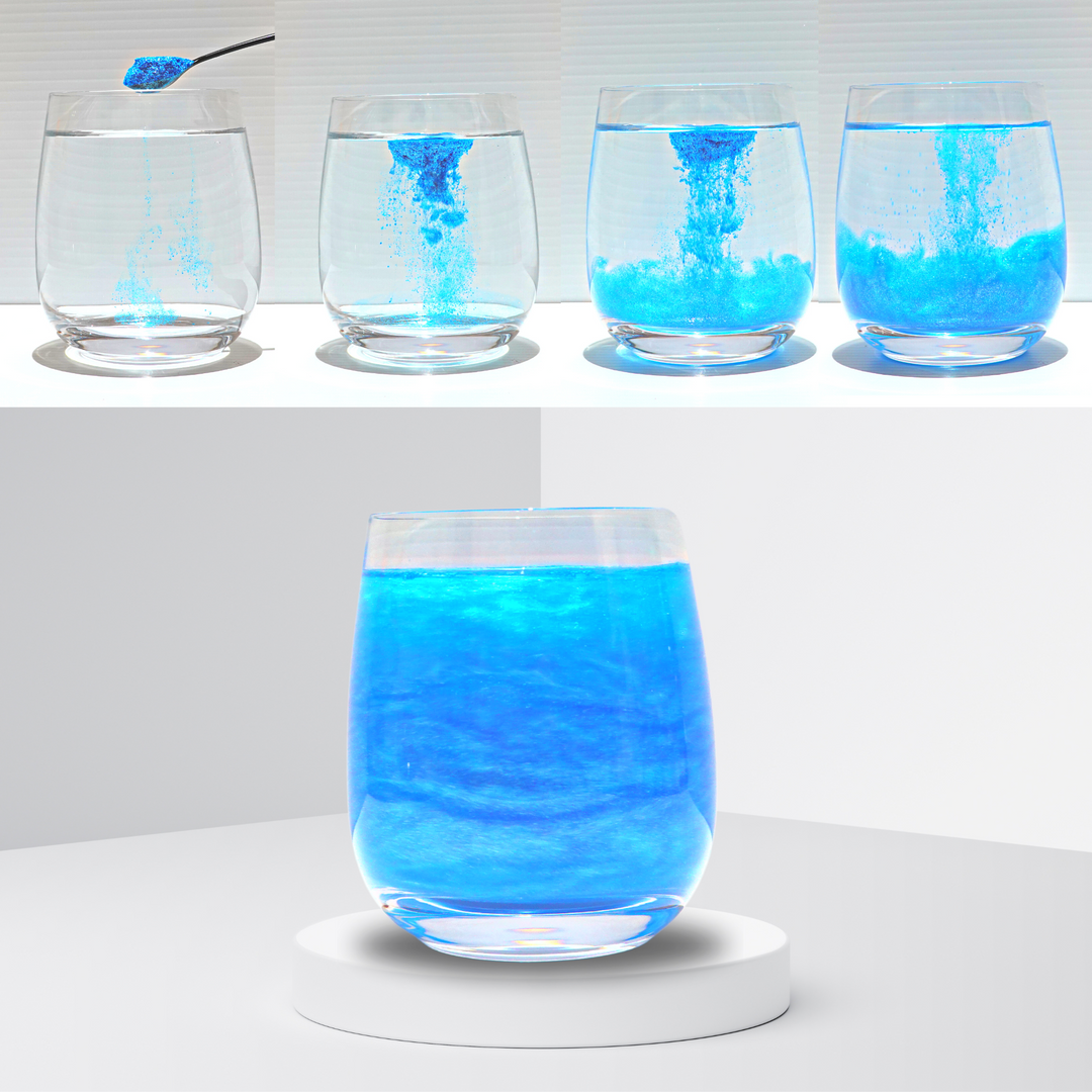 CRYSTAL BLUE Mega Sparkles - Edible & Drinkable Glitter