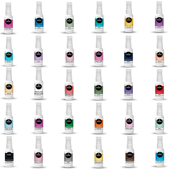 FULL SET with 30 Oil Based Food Colouring Drops