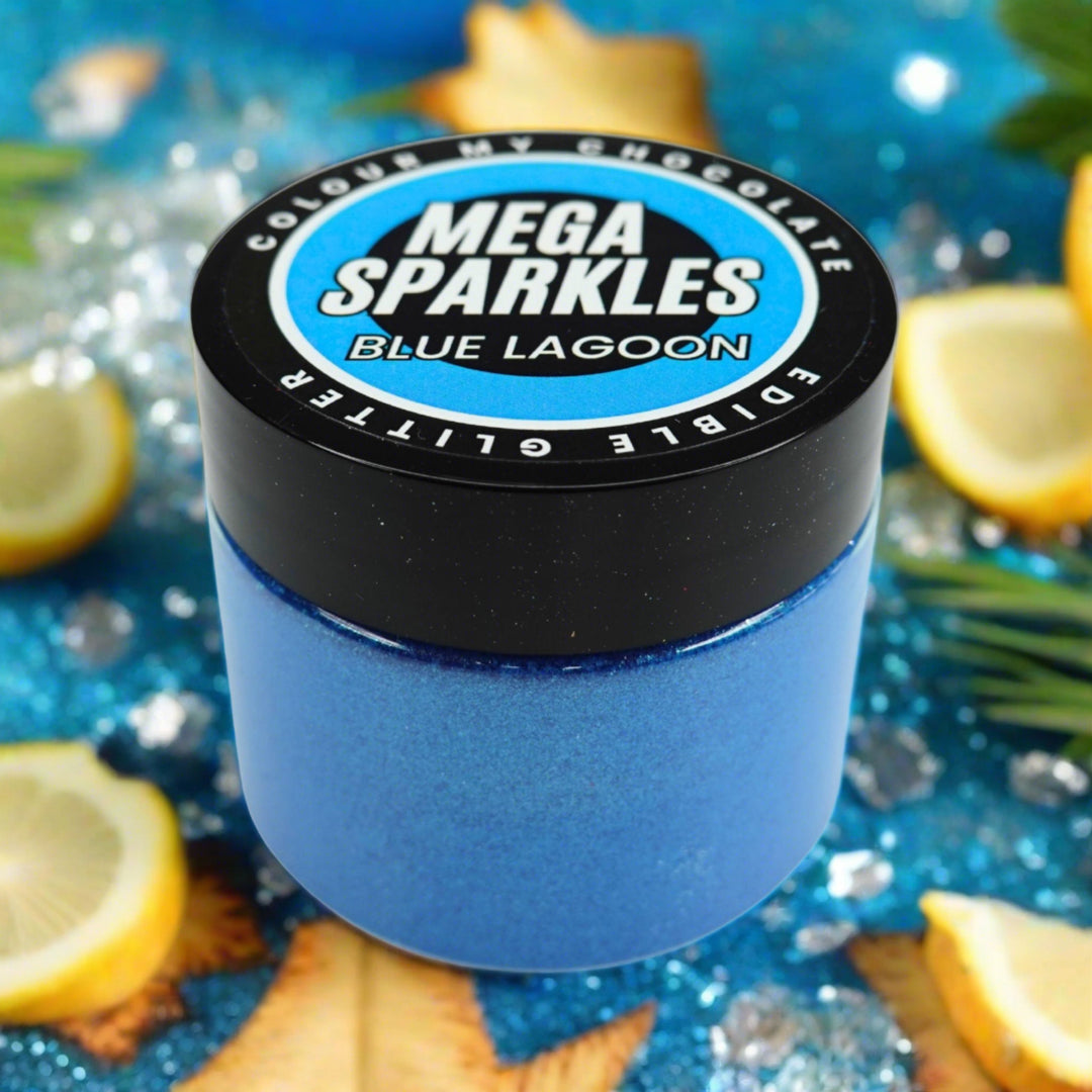 CRYSTAL BLUE Mega Sparkles - Edible & Drinkable Glitter