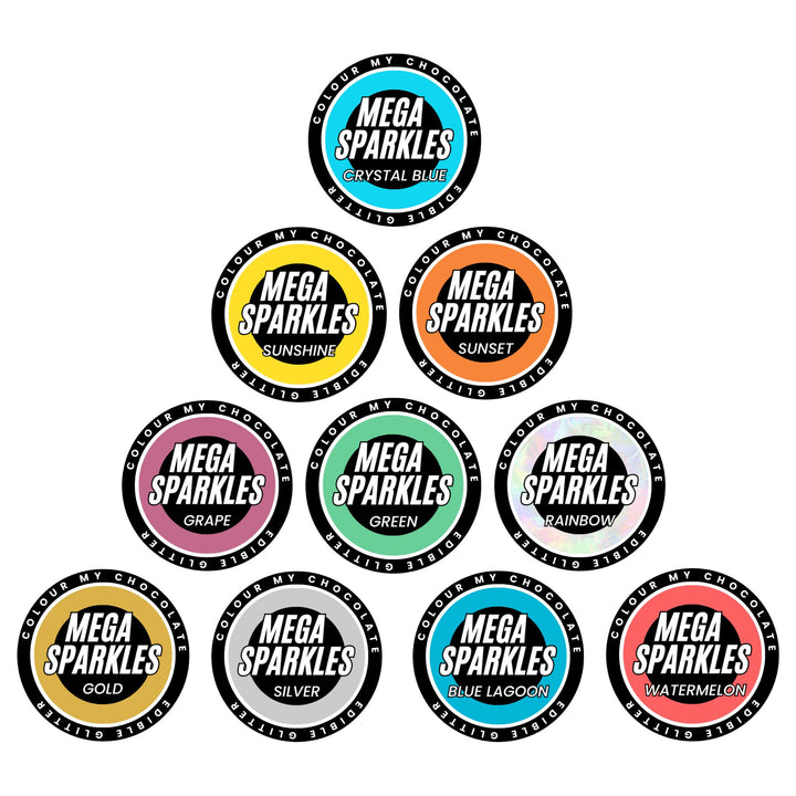 MEGA SPARKLE Bundle - 11 Pack - 100% Edible & Drinkable Glitter