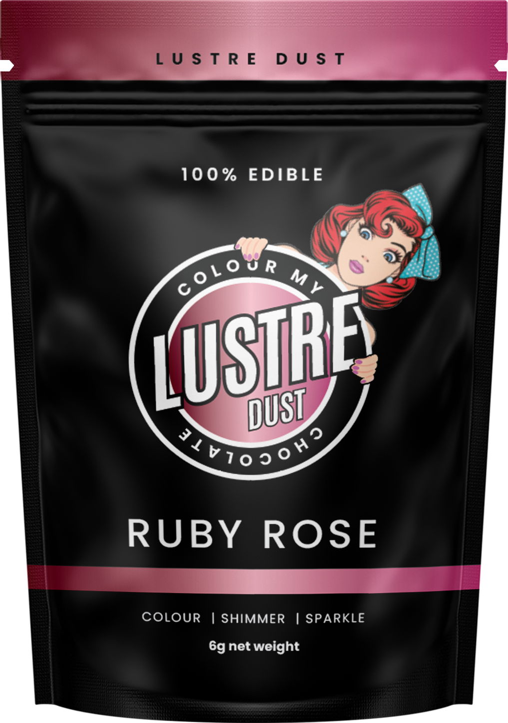 RUBY ROSE 100% Edible Lustre Dust