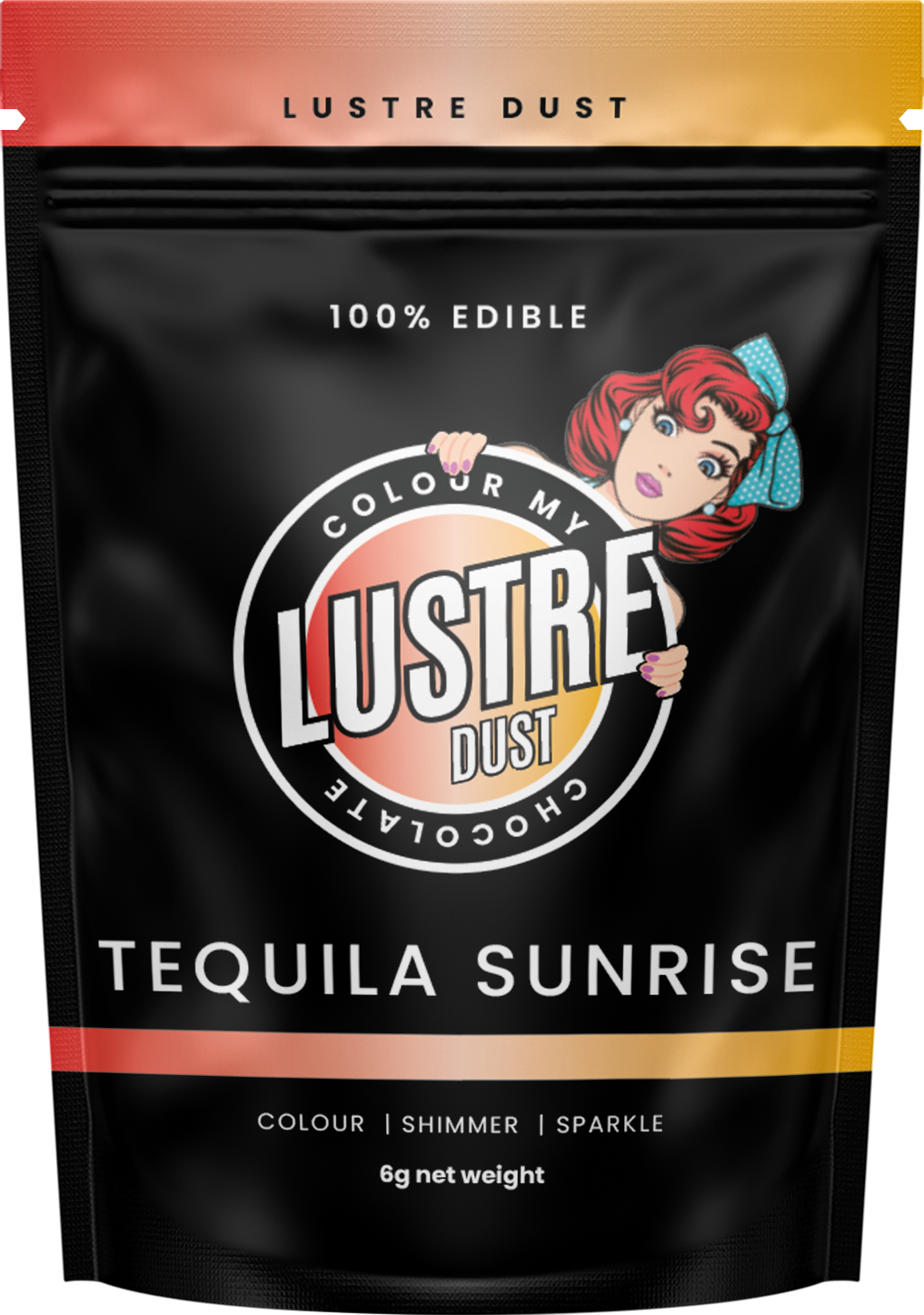 TEQUILA SUNRISE 100% Edible Lustre Dust