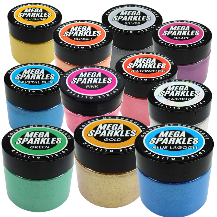 MEGA SPARKLE Bundle - 11 Pack - 100% Edible & Drinkable Glitter