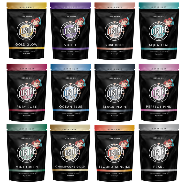 100% Edible Lustre Dust Pack