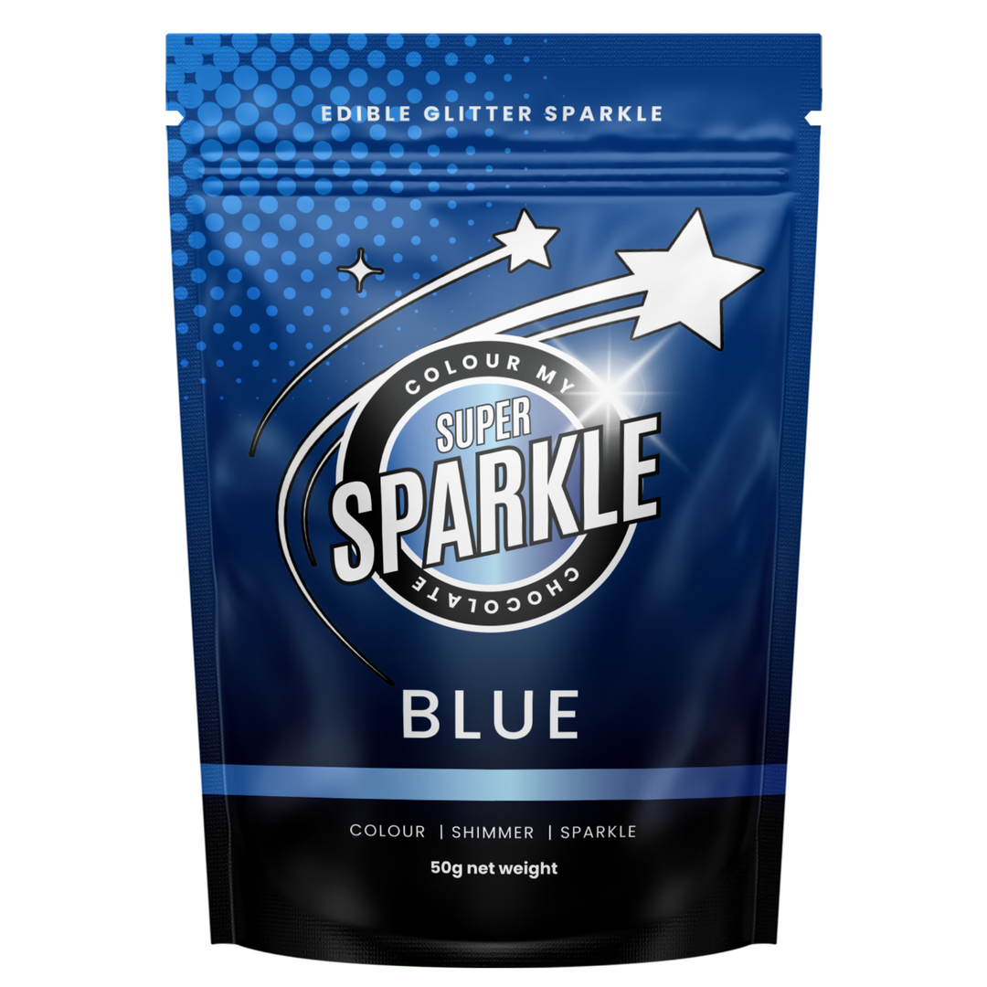 edible glitter super sparkle blue