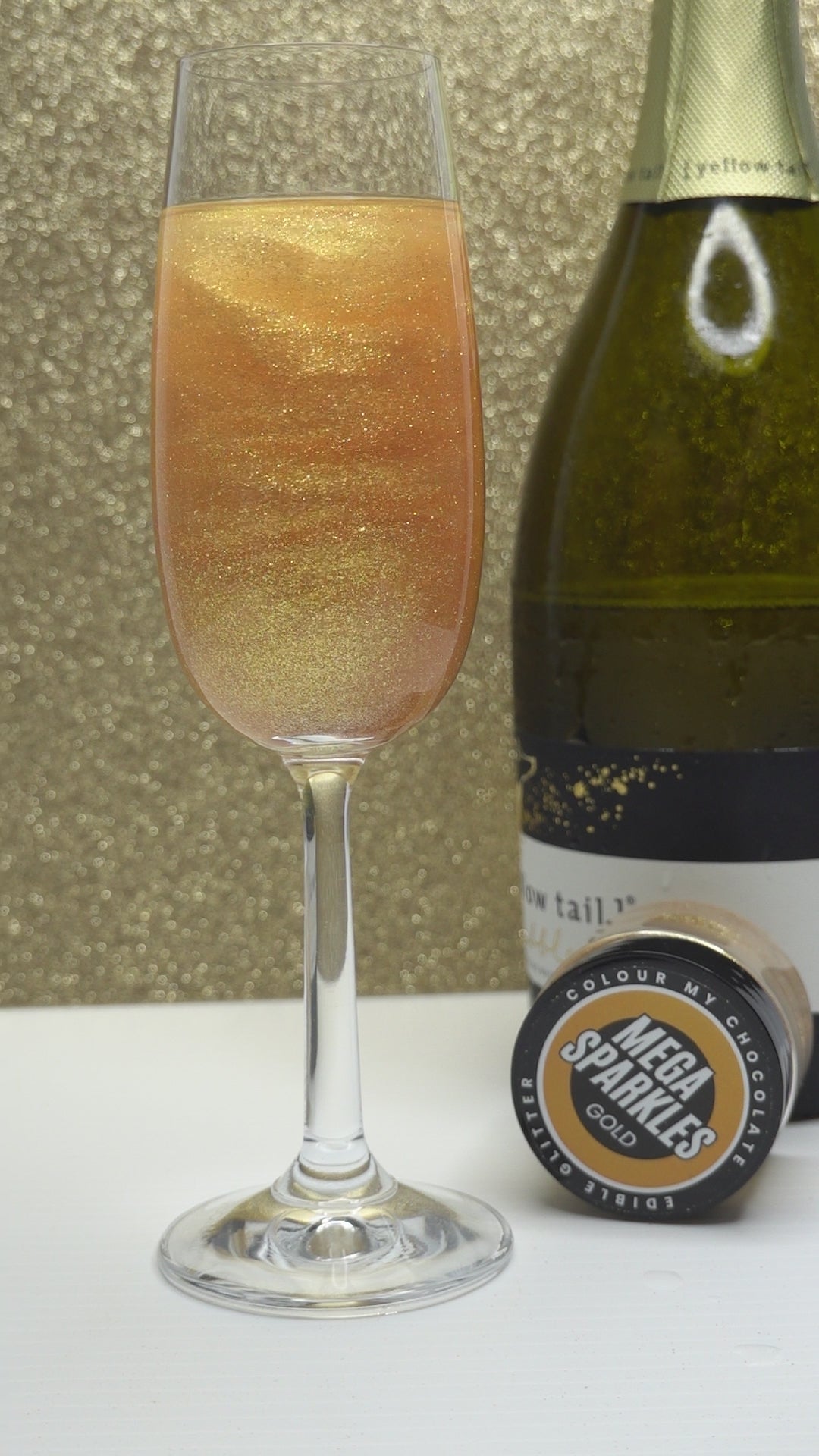 GOLD Mega Sparkles - Edible & Drinkable Glitter