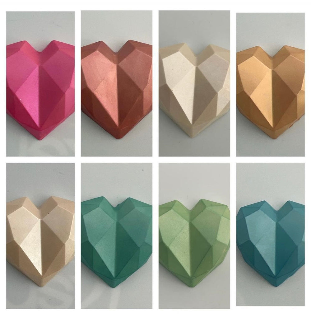Lustre Dusts Geo Hearts